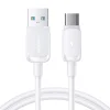 Joyroom Multi-Színes Sorozat A14 USB-A / USB-C 3A Kábel 1.2m - Fehér thumbnail