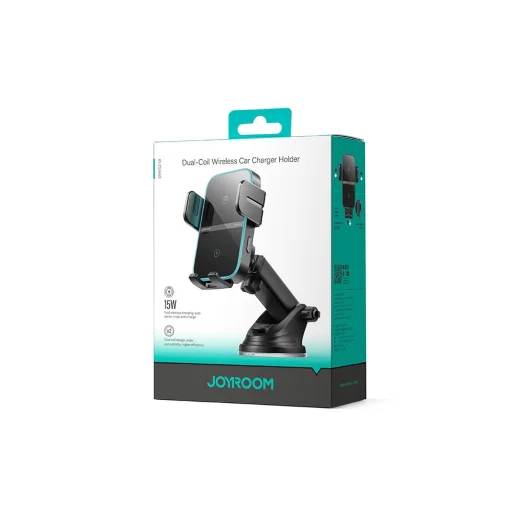 Joyroom JR-ZS246 S induktív töltős tartó műszerfalra - fekete tok - 7