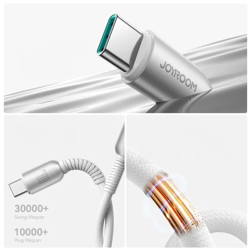 Joyroom S-A51 Cutting-Edge Series 60W USB-C - USB-C kábel 1.2m - szürke - 12