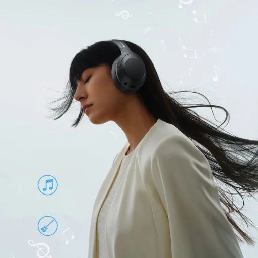 Joyroom J-Head Series JR-JH2 Vezeték nélküli fejhallgatók ANC Bluetooth-tal - Fekete - 18