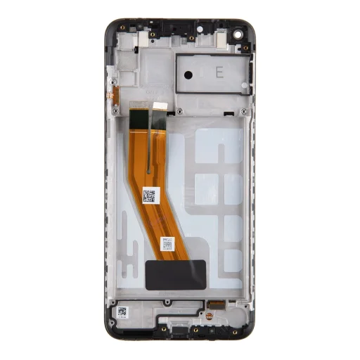LCD kijelző + Érintőegység Samsung M115 Galaxy M11 Fekete (Szervíz Csomag) - 2