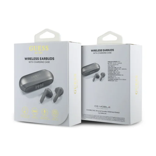 Guess Elongated Metallic ENC TWS Vezeték nélküli Fülhallgató Taupe - 8