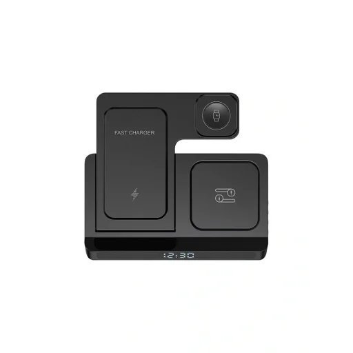 WiWU - Vezeték nélküli töltő ébresztőórával Wi-C006 Power Air 5 az 1-ben - 2