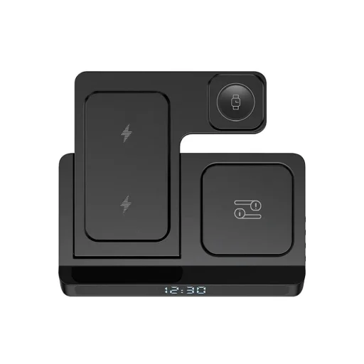 WiWU - Vezeték nélküli töltő ébresztőórával Wi-C006 Power Air 5 az 1-ben - 6