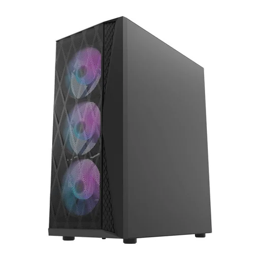Darkflash DK352 MESH számítógépház + 4 aRGB ventilátor (fekete) - 2