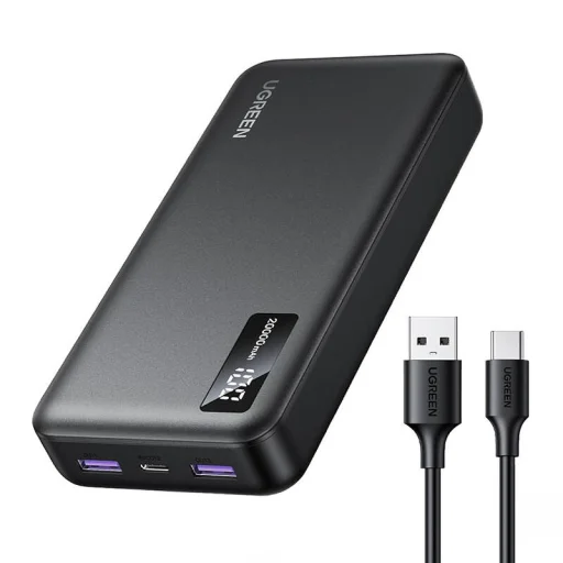 Powerbank 20000mAh Ugreen PB312, PD 20W (fekete) - 1
