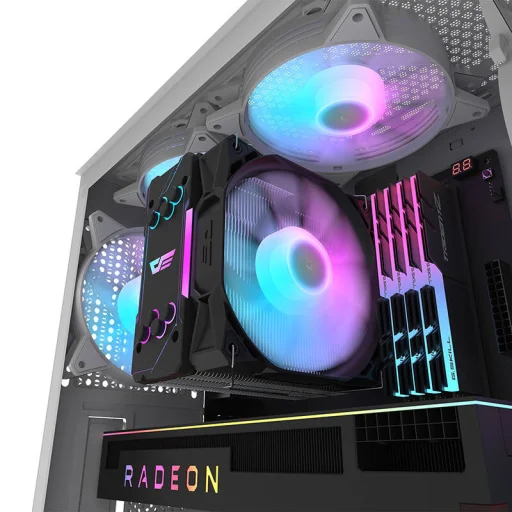 Számítógép ház Darkflash DK352 Mesh (fehér) - 11