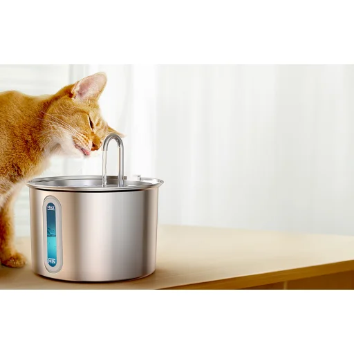 Oneisall rozsdamentes acél szökőkút / itató kutyáknak és macskáknak - 3