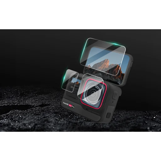 Edzett üveg és PET fólia Sunnylife Insta360 Ace üvegfólia - 2