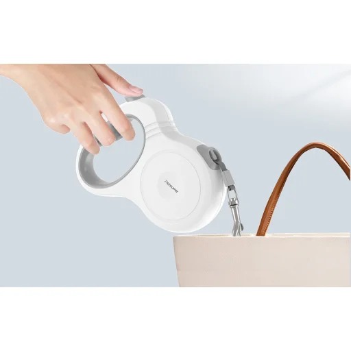 Petsuper Automata Visszahúzható Kutya Póráz 5m (fehér) - 10
