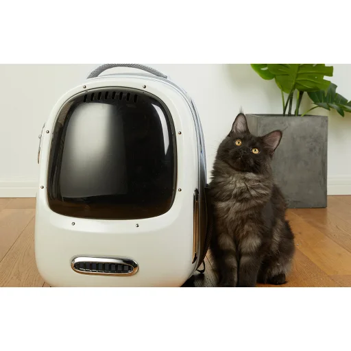 PetKit Breezy 2 Kisállat Utazó Hátizsák (Krém Fehér) - 2