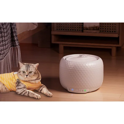 Háziállatok számára készült vízszökőkút Petsuper PW01 1,8L (fehér) - 2