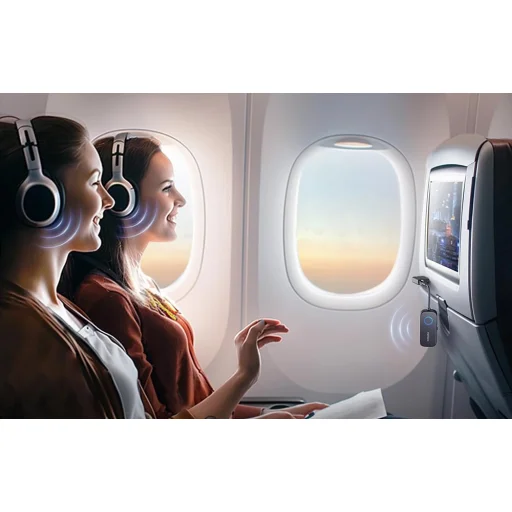 Bluetooth 5.3 receiver / transmitter Ugreen CM671, mini jack 3.5mm, 300mAh + airplane adapter - 4