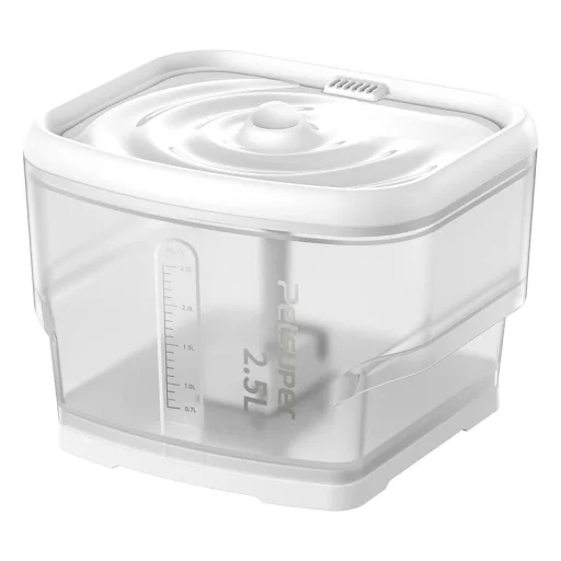 Petsuper PW03 2,5L okos kisállat itató (fehér) - 1