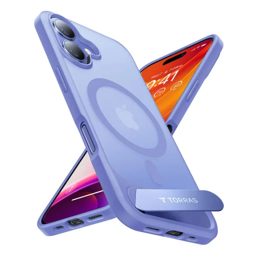 Torras Pstand sorozatú tok iPhone 16-hoz (kék) tok - 4