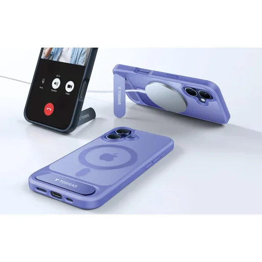 Torras Pstand sorozatú tok iPhone 16-hoz (kék) tok - 5