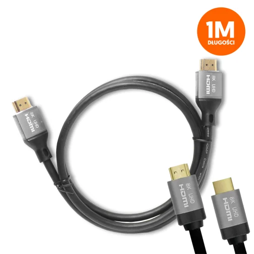 HDMI-HDMI kábel (v2.1 | 8K | 1 m) fekete - 1