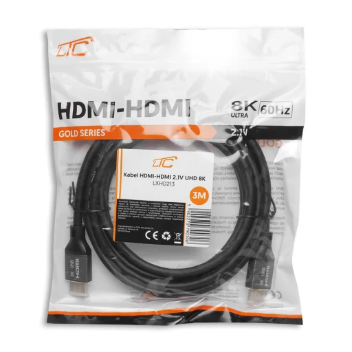 HDMI-HDMI kábel (v2.1 | 8K | 3 m) fekete - 2
