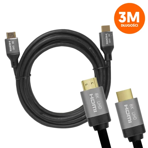 HDMI-HDMI kábel (v2.1 | 8K | 3 m) fekete - 1