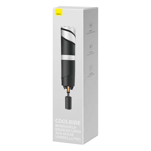 Baseus CoolRide két rétegű napellenző, méret S - fekete, - 8