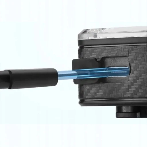 Rockbros Q2S LED hátsó kerékpárlámpa intelligens megállási rendszerrel + USB-C - USB-A kábel - Fekete - 6