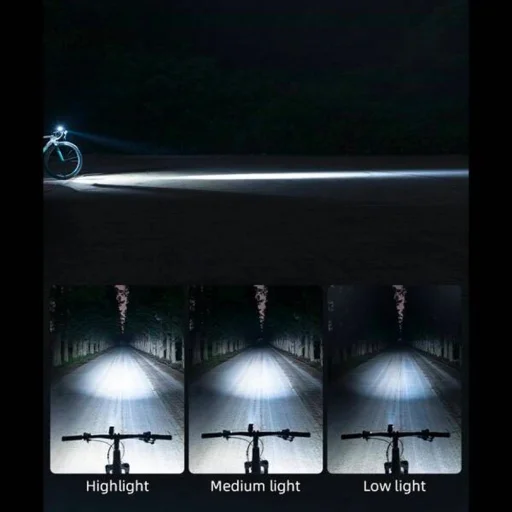 Rockbros 24310006001 első biciklilámpa 400 lm + micro USB kábel - USB-A - fekete - 4