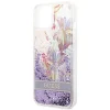 Guess GUHCP14MLFLSU iPhone 14 Plus 6.7 "lila keménytok Flower Liquid Glitter thumbnail