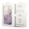 Guess GUHCP14MLFLSU iPhone 14 Plus 6.7 "lila keménytok Flower Liquid Glitter thumbnail