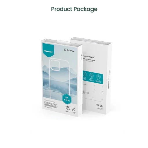 Nillkin Iceblade Prop Mágneses tok Apple iPhone 16 Pro-hoz Fekete - 9