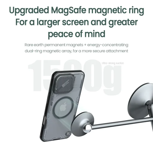 Nillkin Iceblade Prop Mágneses tok Apple iPhone 16 Pro-hoz Fekete - 8