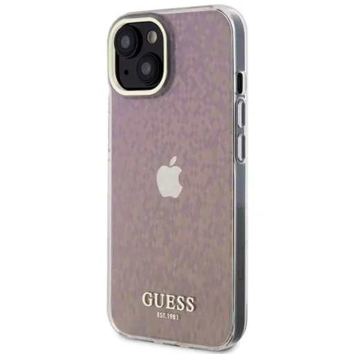 Guess GUHCP15SHDECMP iPhone 15 6.1" rózsaszín fliptok - 2
