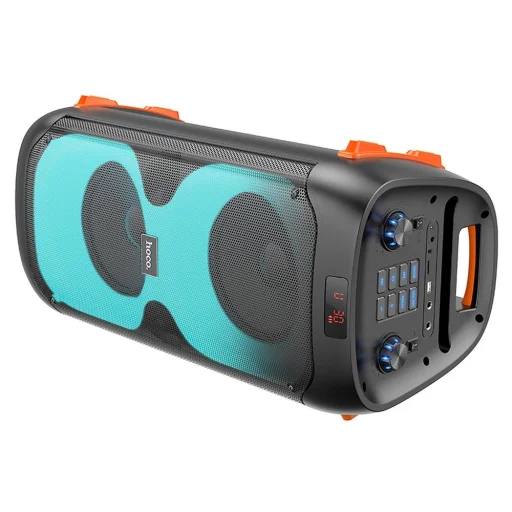 HOCO Bluetooth / vezeték nélküli hangszóró LED Outdoor Manhattan + dupla vezeték nélküli mikrofon BS53 - 4