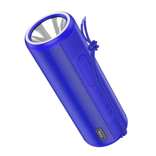 HOCO Bluetooth / vezeték nélküli hangszóró + zseblámpa Bora sport HC1 kék - 1