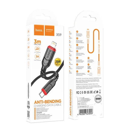 HOCO kábel Type C Lightning 27W X59 3 m fekete - 5