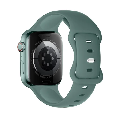 HOCO szilikon szíj Apple Watch 42 / 44 / 45 / 49 mm WA15 fenyőzöld - 1
