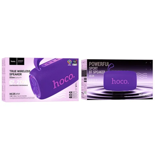 HOCO vezeték nélküli hangszóró 2 x 10W HC25 lila - 2