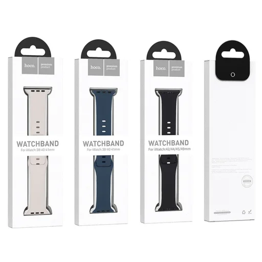 HOCO szilikon szíj Apple Watch 42/44/45/49 mm WA15 fehér - 4