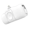 Wozinsky WF16-YLS 5000mAh 15W Lightning Mini Power Bank beépített USB-C kábellel és Apple Watch töltővel - Fehér thumbnail