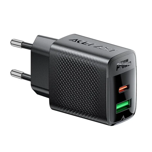 Acefast A98 GaN Hálózati Töltő USB-A / USB-C PD 30W - Fekete - 3