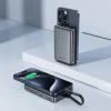Powerbank Acefast M10 mágneses 2x USB-C PD 30W és 15W induktív töltés USB-C kábellel - Fekete thumbnail