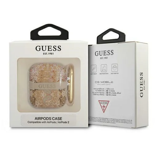 GUESS tok APPLE AirPods 1/2 GUA2HHFLD (Paisley Strap Kollekció) arany - 3