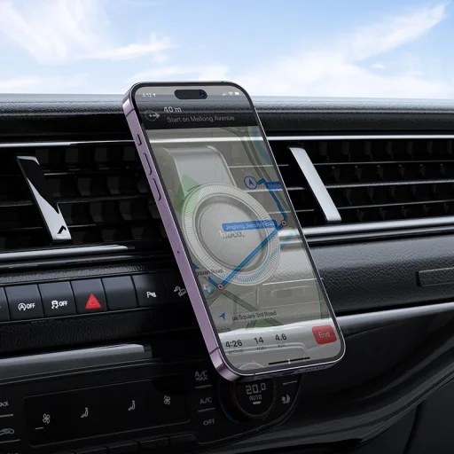 HOCO mágneses autós tartó légbeömlőre H59 fekete - 8