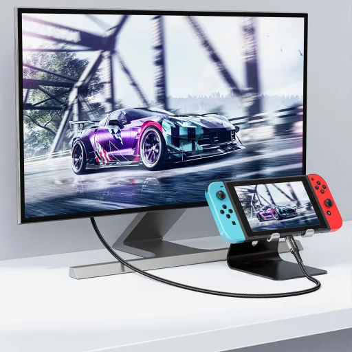 Acefast C1 USB-C/HDMI Videó Kábel 4K 60Hz HDR 1.8m - Fekete - 6