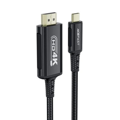 Acefast C1 USB-C/HDMI Videó Kábel 4K 60Hz HDR 1.8m - Fekete - 3