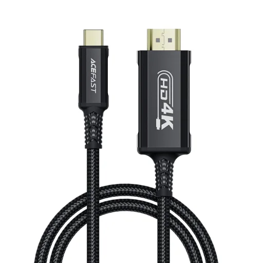 Acefast C1 USB-C/HDMI Videó Kábel 4K 60Hz HDR 1.8m - Fekete - 1