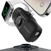 Wozinsky WF16-YLS 5000mAh 15W Lightning Mini Hordozható Akkumulátor Beépített USB-C Kábellel és Apple Watch Töltővel - Fekete thumbnail