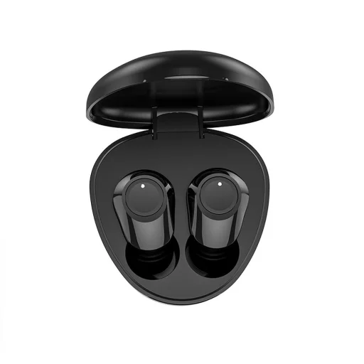 Vezeték nélküli sztereó headset TWS M9 + töltőállomás fekete - 3