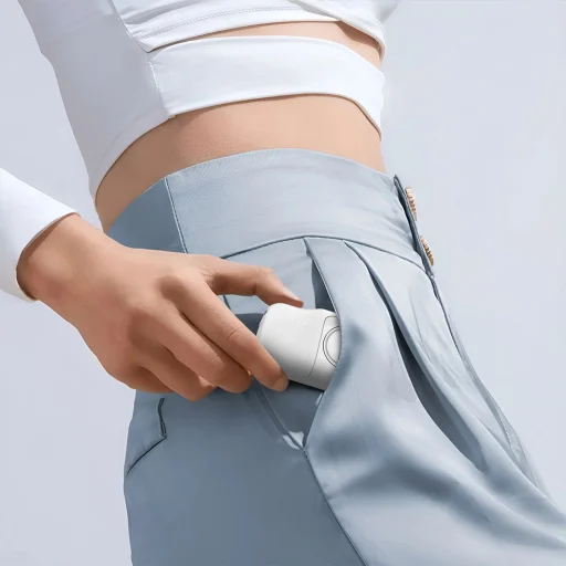 Wozinsky WF16-YLS 5000mAh 15W Lightning Mini Power Bank beépített USB-C kábellel és Apple Watch töltővel - Fehér - 9