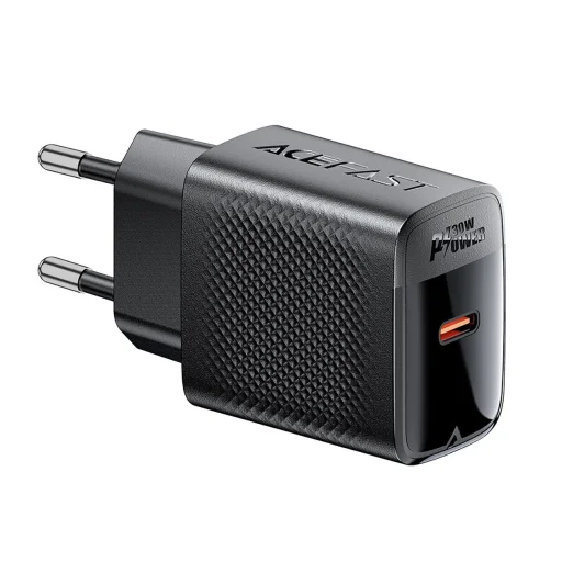 Acefast A102 hálózati GaN USB-C PD 30W töltő - Fekete - 3