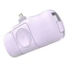 Wozinsky WF16-YLS 5000mAh 15W Lightning Mini Power Bank beépített USB-C kábellel és Apple Watch töltővel - Lila thumbnail